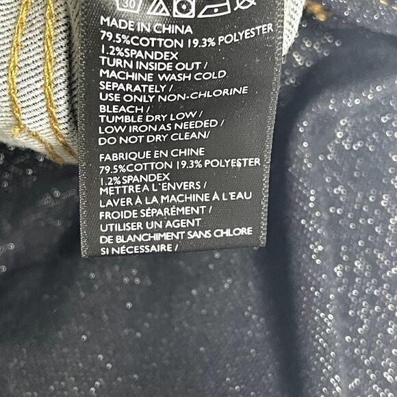 BDG‎ Womens High Rise Skinny Stairway Jeans Size 27 Sparkle Metallic Button Fly - Picture 6 of 7